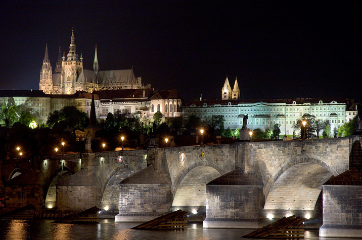 Chateau de Prague la nuit