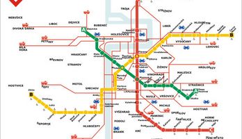 Plan du métro de Prague, Information Prague