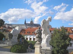 Photos de la ville de Prague, parc baroque Prague, jardin prague