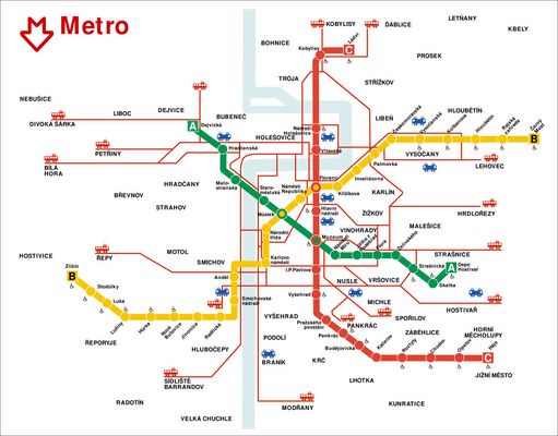 Plan Metro Prague